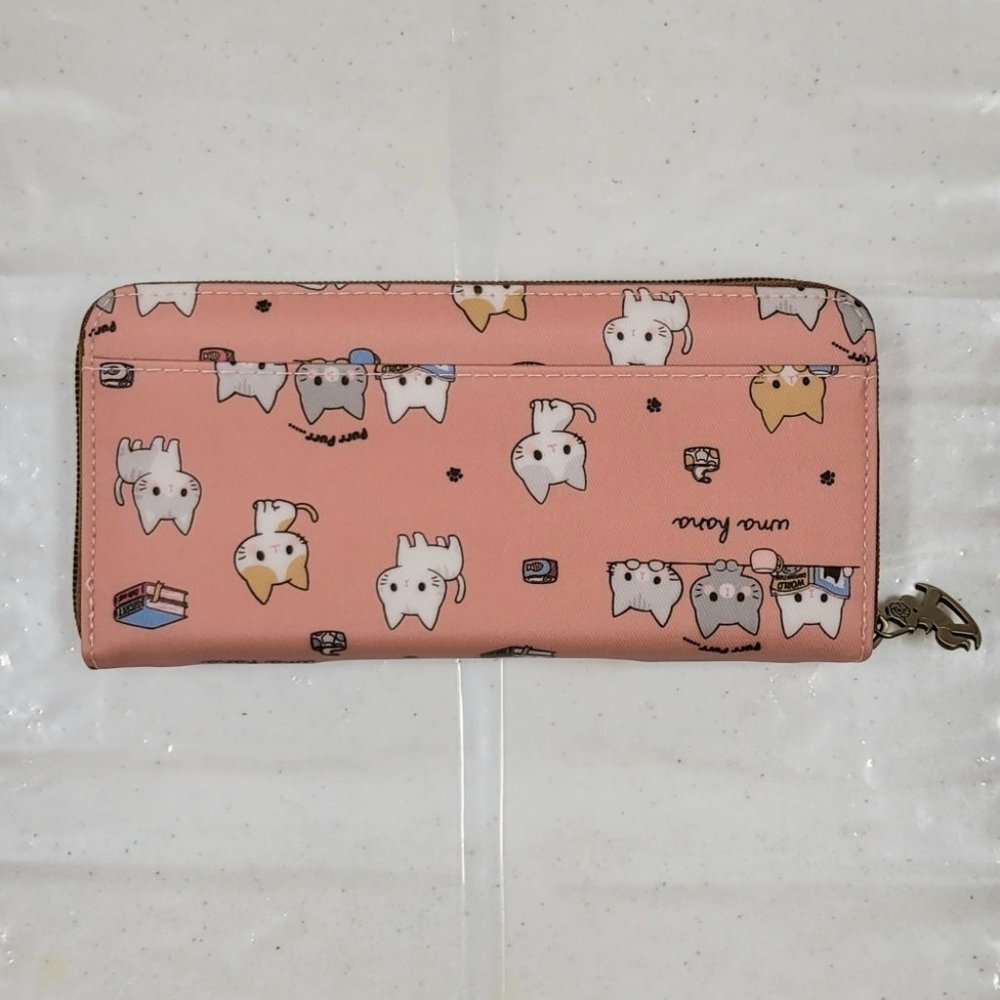 Waterproof Cat Long Wallet Fits Phone & Bills - Picture 10 of 16